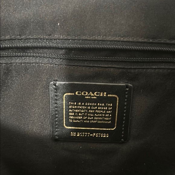 Coach Black Leather Bag - Picture 2 of 4